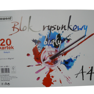 Blok rysunkowy A4 Penword – 20 białych kartek